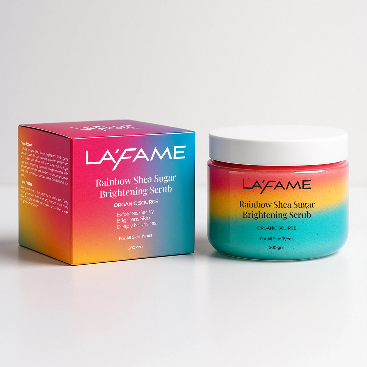 Rainbow Shea Sugar Brightening Scrub